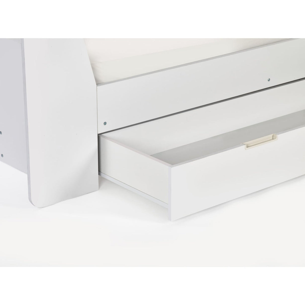 Wooden Day Bed With Drawer And Shelving Unit - Cyclone