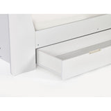 Wooden Day Bed With Drawer And Shelving Unit - Cyclone