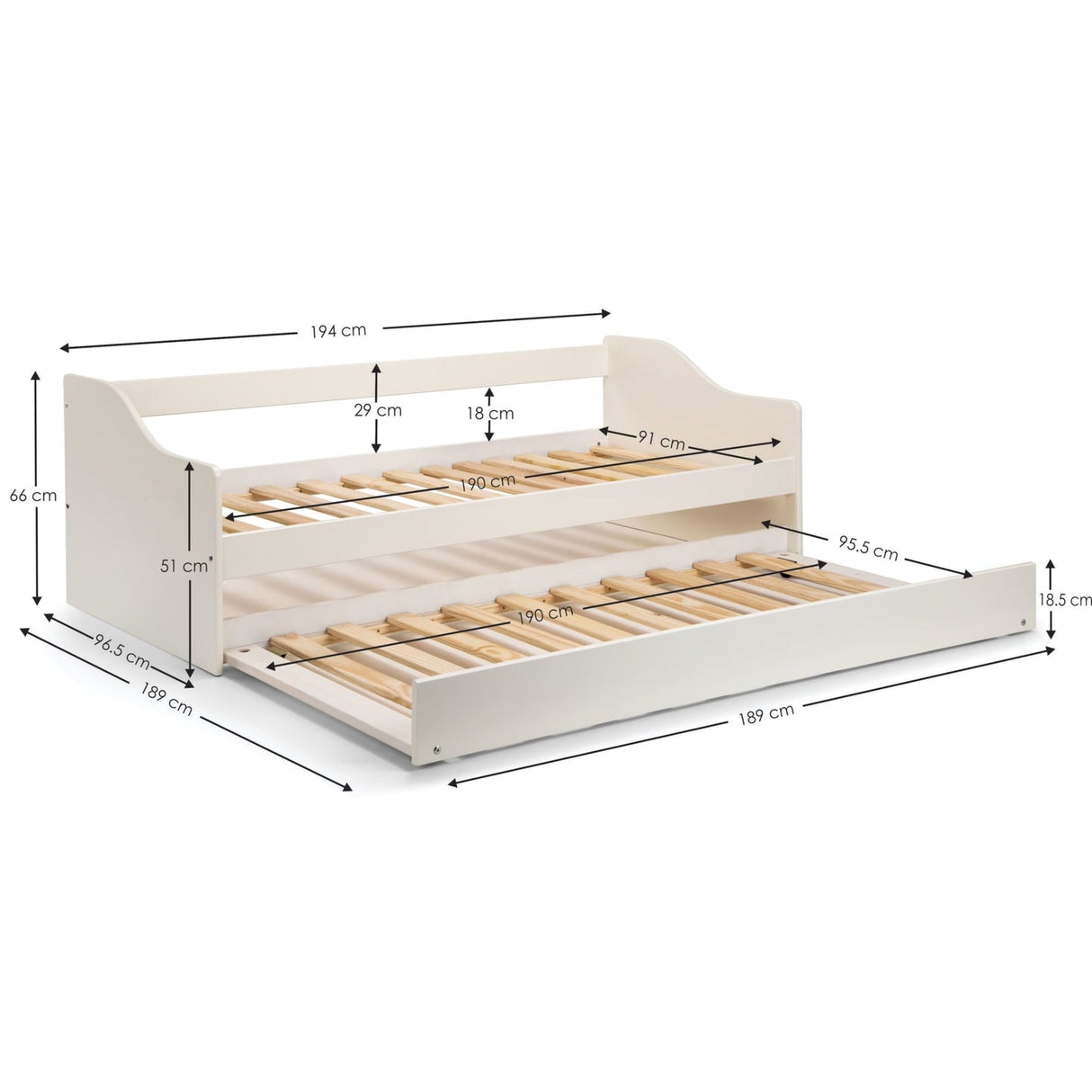 Wooden Day Bed With Drawer - Cyclone