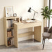 Wooden Desk 100cm Wide With 1 Drawer And 3 Shelves - Velmora