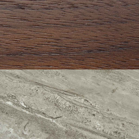 Wooden Desk 120cm Wide With Marble Effect Glass Top for Home And Office - Tulip