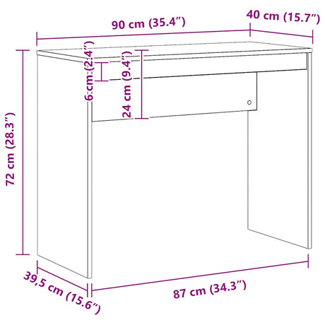 Wooden Desk 90cm Wide for Home And Office - Vantage Home