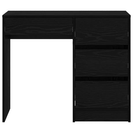 Wooden Desk 90cm Wide With 4 Drawers - Vantage Home