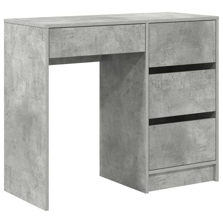 Wooden Desk 90cm Wide With 4 Drawers - Vantage Home