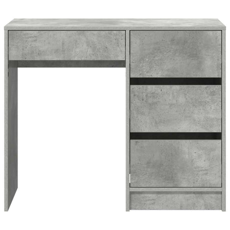 Wooden Desk 90cm Wide With 4 Drawers - Vantage Home