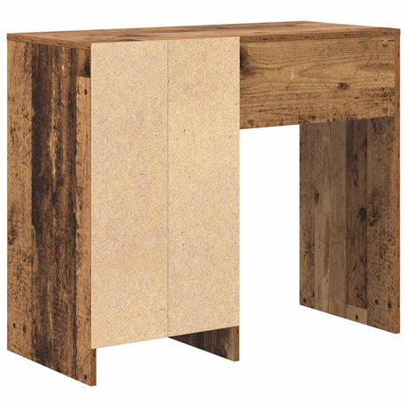 Wooden Desk 90cm Wide With 4 Drawers - Vantage Home