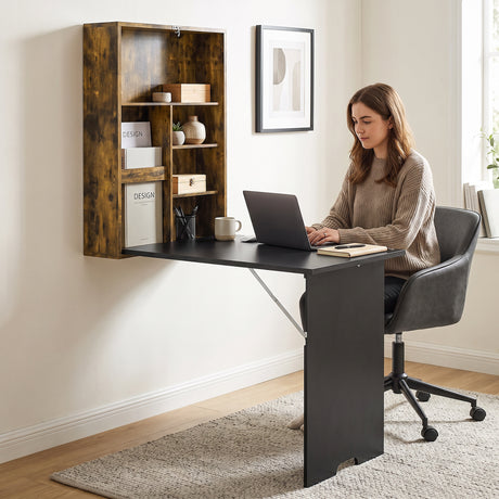 Wooden Desk 94.5cm Wide for Home And Desk - Velmora