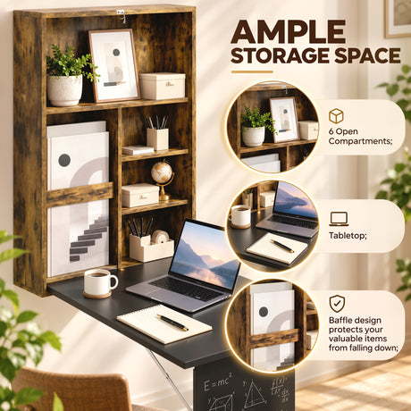 Wooden Desk 94.5cm Wide for Home And Desk - Velmora