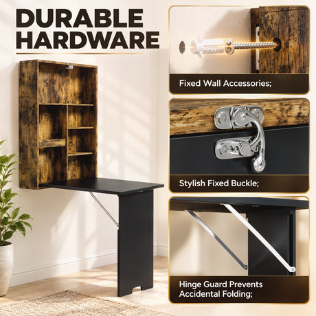 Wooden Desk 94.5cm Wide for Home And Desk - Velmora