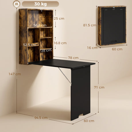 Wooden Desk 94.5cm Wide for Home And Desk - Velmora
