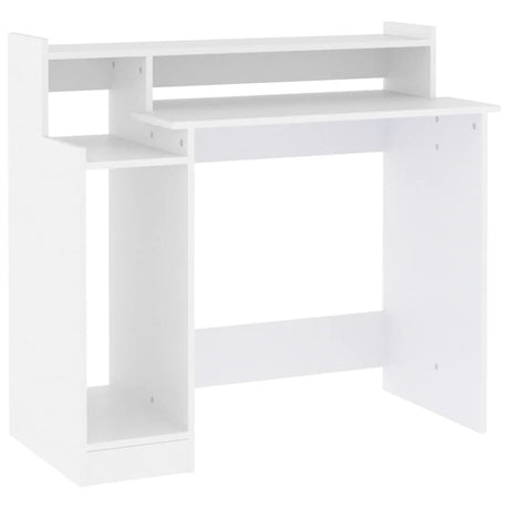Wooden Desk 97cm Wide for Home And Office With LED Lights - Vantage Home