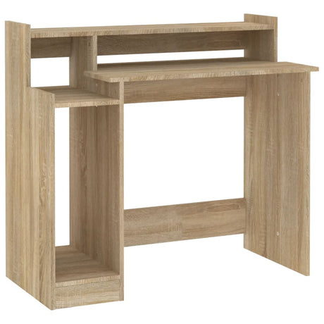Wooden Desk 97cm Wide for Home And Office With LED Lights - Vantage Home