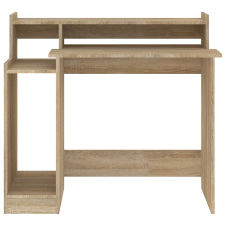 Wooden Desk 97cm Wide for Home And Office With LED Lights - Vantage Home