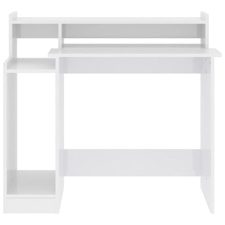 Wooden Desk 97cm Wide for Home And Office With LED Lights - Vantage Home