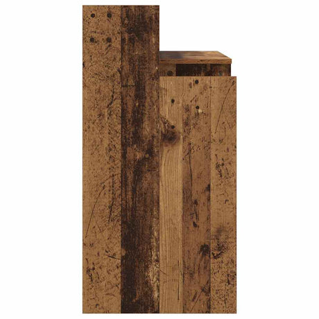 Wooden Desk 97cm Wide for Home And Office With LED Lights - Vantage Home