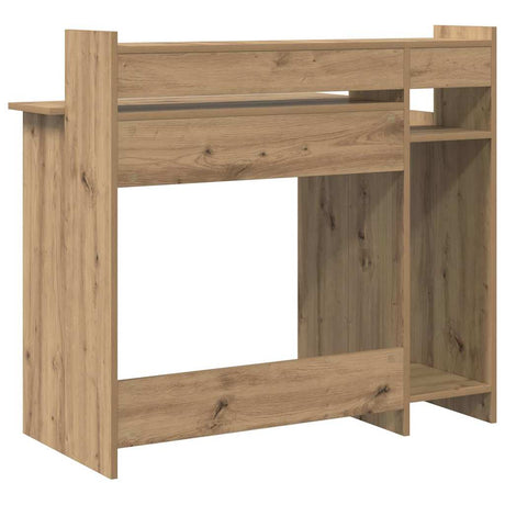 Wooden Desk 97cm Wide for Home And Office With LED Lights - Vantage Home