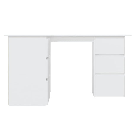 Wooden Desk Corner for Home And Office With 2 Doors And 4 Drawers - Vantage Home
