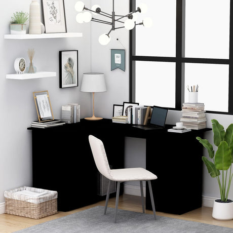 Wooden Desk Corner for Home And Office With 2 Doors And 4 Drawers - Vantage Home