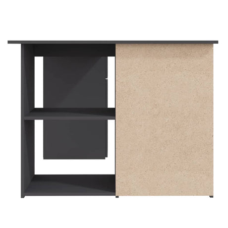Wooden Desk Corner for Home And Office With 2 Doors And 4 Drawers - Vantage Home