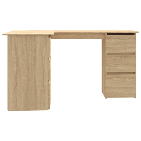 Wooden Desk Corner for Home And Office With 2 Doors And 4 Drawers - Vantage Home