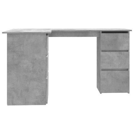 Wooden Desk Corner for Home And Office With 2 Doors And 4 Drawers - Vantage Home