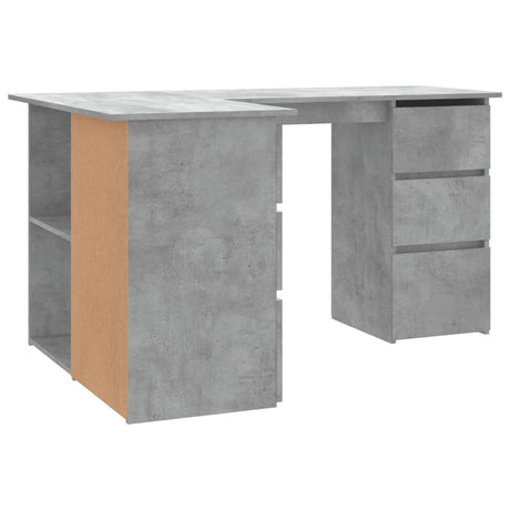 Wooden Desk Corner for Home And Office With 2 Doors And 4 Drawers - Vantage Home