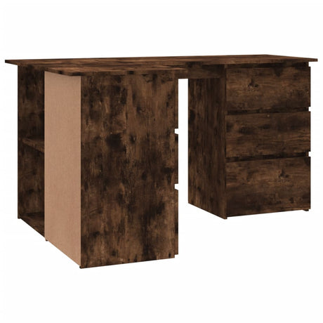 Wooden Desk Corner for Home And Office With 2 Doors And 4 Drawers - Vantage Home