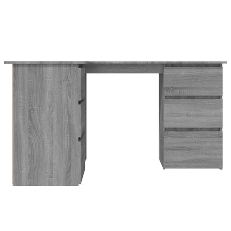 Wooden Desk Corner for Home And Office With 2 Doors And 4 Drawers - Vantage Home