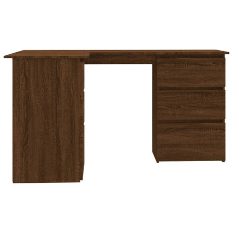 Wooden Desk Corner for Home And Office With 2 Doors And 4 Drawers - Vantage Home