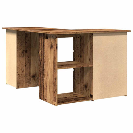 Wooden Desk Corner for Home And Office With 2 Doors And 4 Drawers - Vantage Home