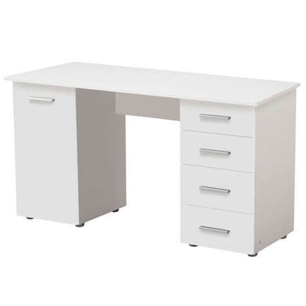 Wooden Desk for Home And Office With 1 Door 4 Drawers - Liberty