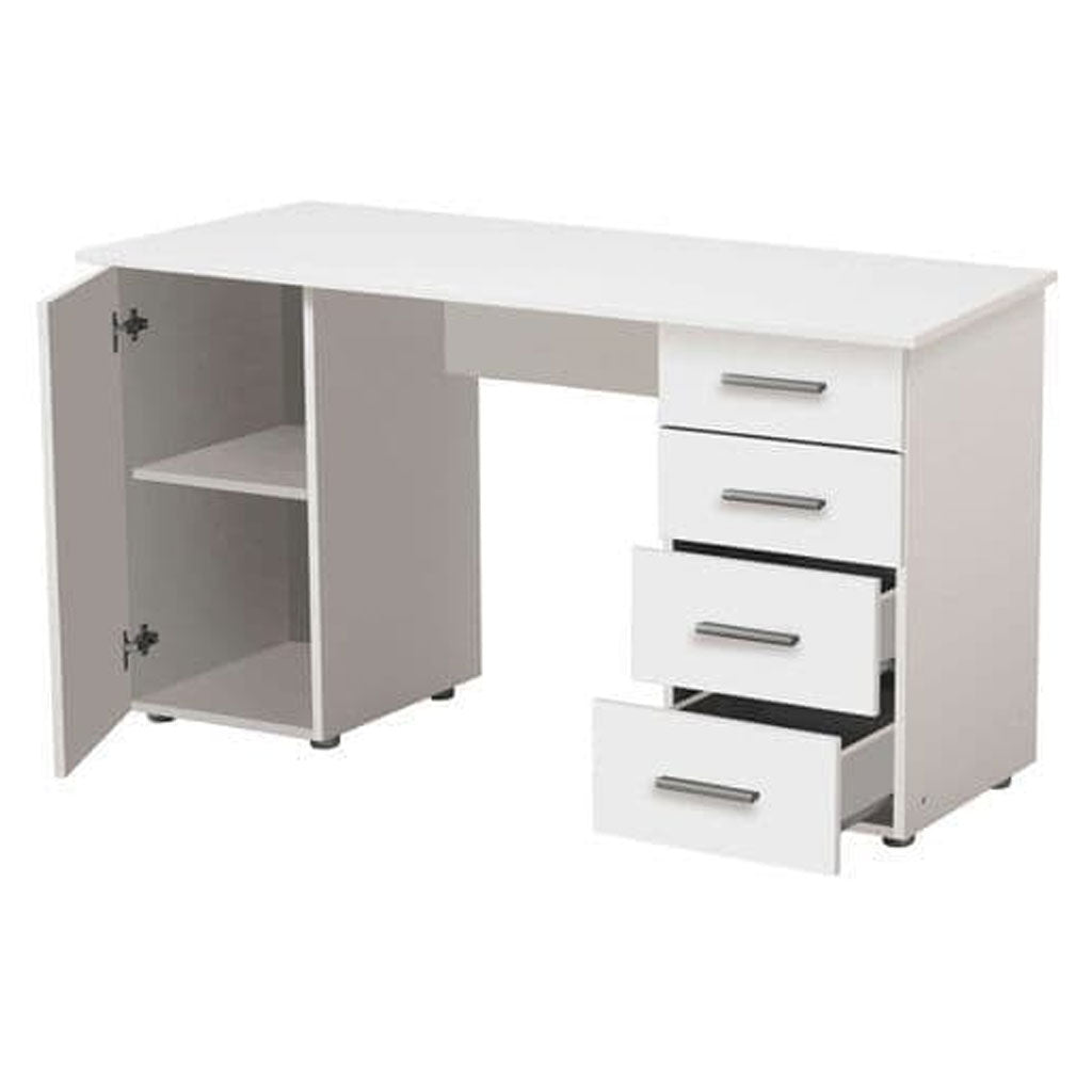 Wooden Desk for Home And Office With 1 Door 4 Drawers - Liberty