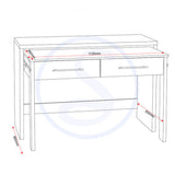 Wooden Desk for Home And Office With 2 Drawer - Seville