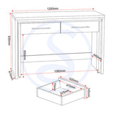 Wooden Desk for Home And Office With 2 Drawer - Seville