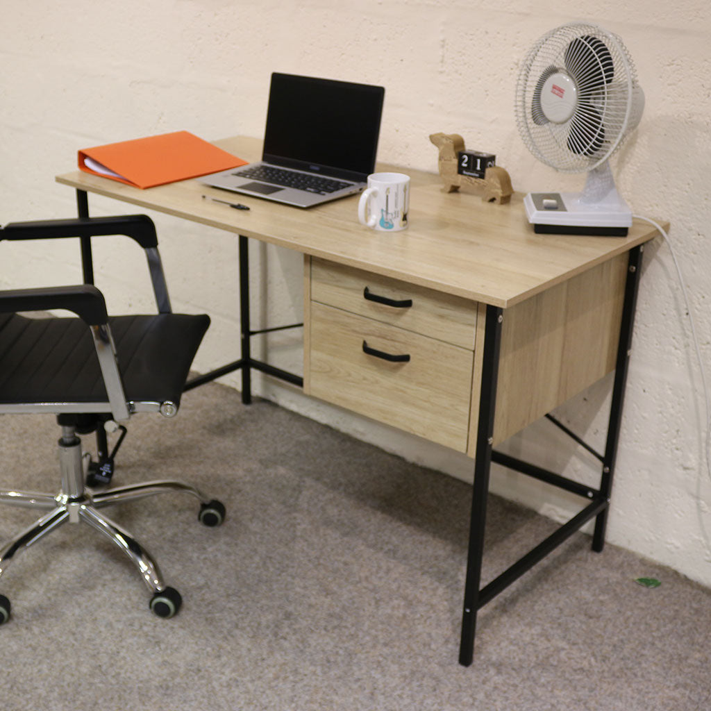 Wooden Desk for Home And Office With 2 Drawers - Loft
