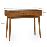 Wooden Desk for Home And Office With 2 Drawers - Lowry