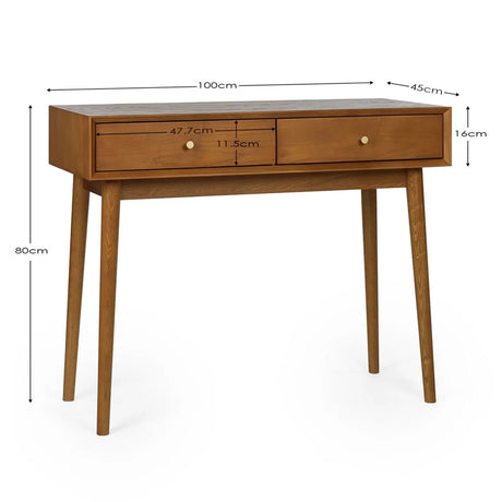 Wooden Desk for Home And Office With 2 Drawers - Lowry