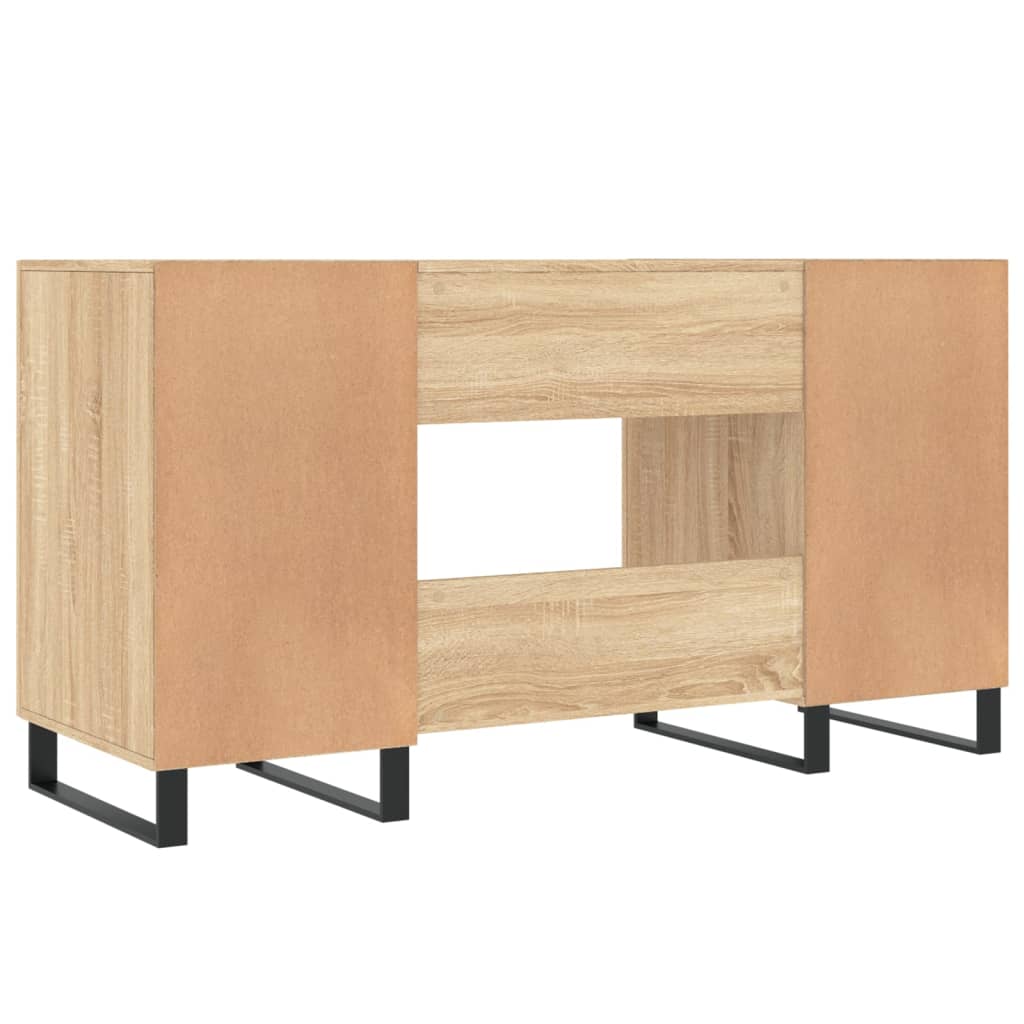 Wooden Desk for Home And Office With Black Handles - Vantage Home