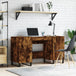 Wooden Desk for Home And Office With Black Handles - Vantage Home