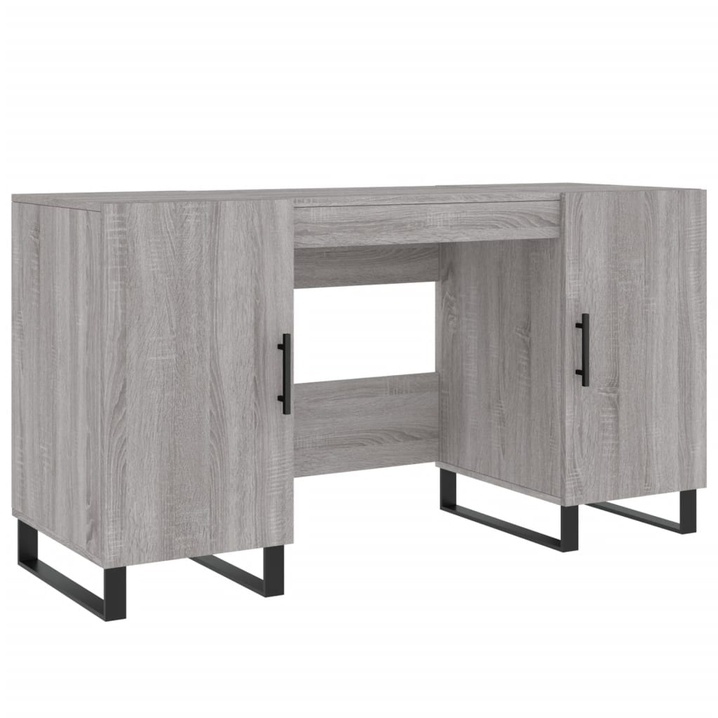 Wooden Desk for Home And Office With Black Handles - Vantage Home