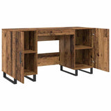 Wooden Desk for Home And Office With Black Handles - Vantage Home