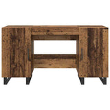 Wooden Desk for Home And Office With Black Handles - Vantage Home