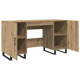 Wooden Desk for Home And Office With Black Handles - Vantage Home
