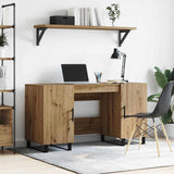 Wooden Desk for Home And Office With Black Handles - Vantage Home