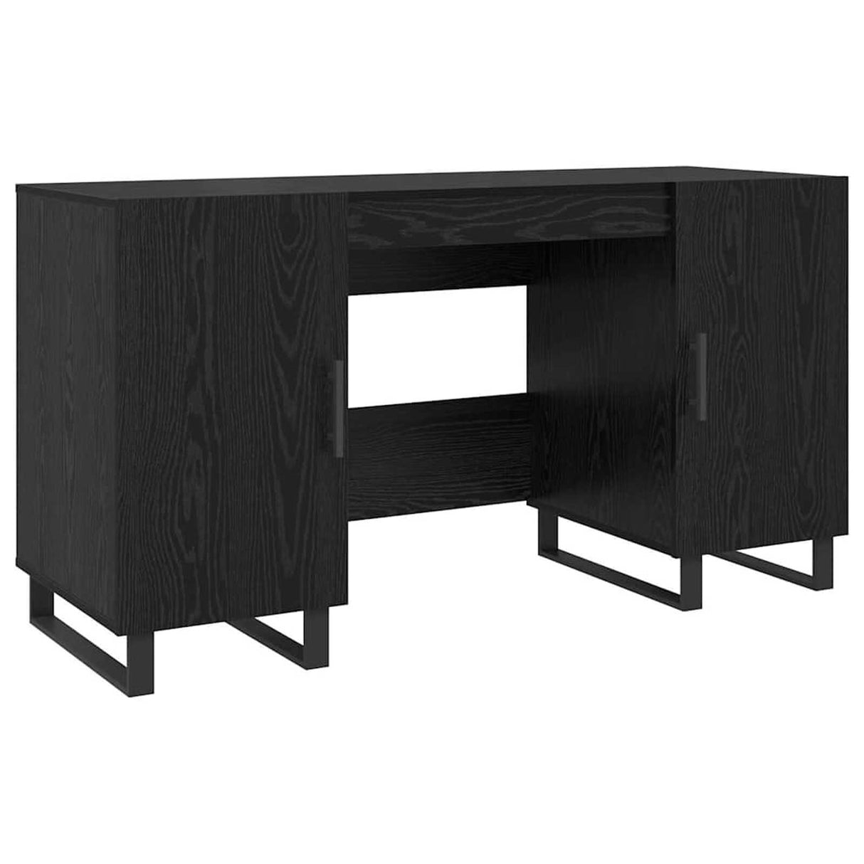 Wooden Desk for Home And Office With Black Handles - Vantage Home