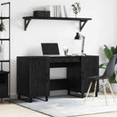 Wooden Desk for Home And Office With Black Handles - Vantage Home
