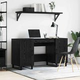 Wooden Desk for Home And Office With Black Handles - Vantage Home