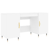 Wooden Desk for Home And Office With Gold Handles - Vantage Home