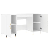 Wooden Desk for Home And Office With Gold Handles - Vantage Home