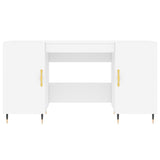 Wooden Desk for Home And Office With Gold Handles - Vantage Home